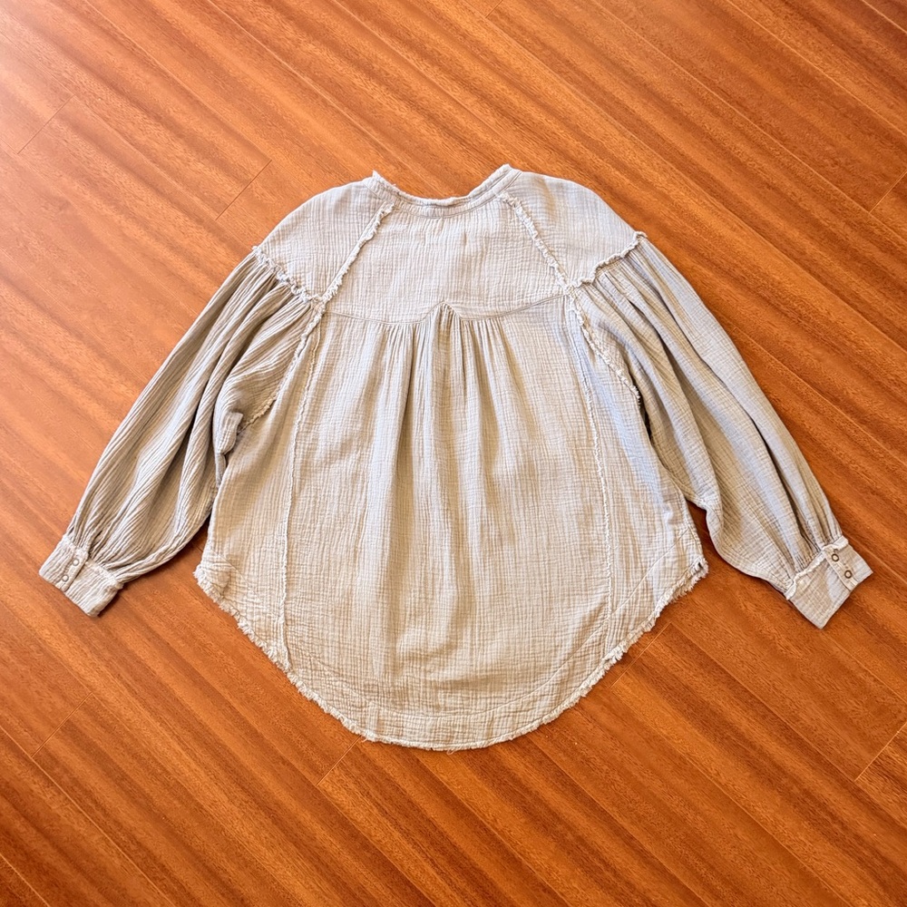 Free People We The Free Beach Day Cotton Pullover - Size XL - Picture 10 of 12